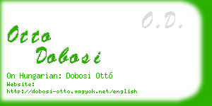 otto dobosi business card