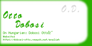 otto dobosi business card